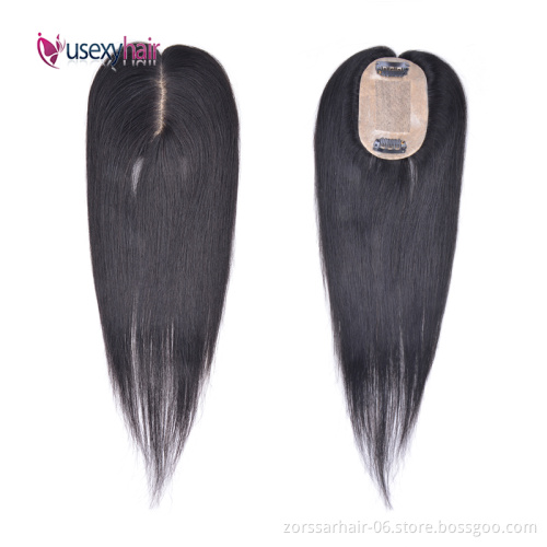 Fast shipping 100% remy natural straight hair topper net,hair toppers for women human hair